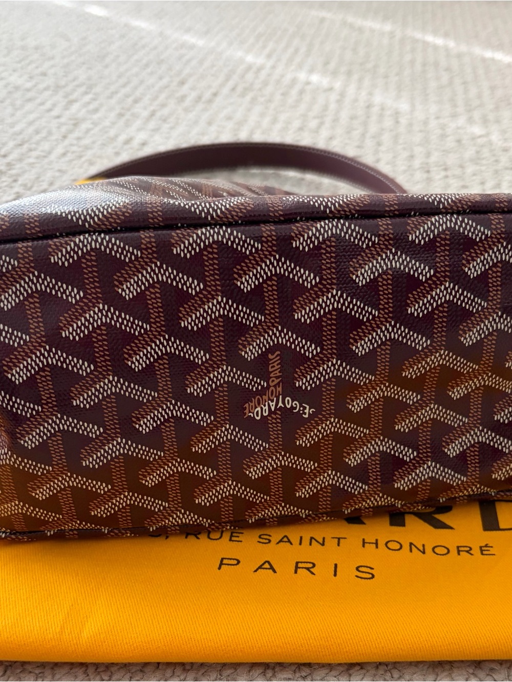 Goyard Mini Boheme Hobo Burgundy Authentic NWT - Picture 7 of 16